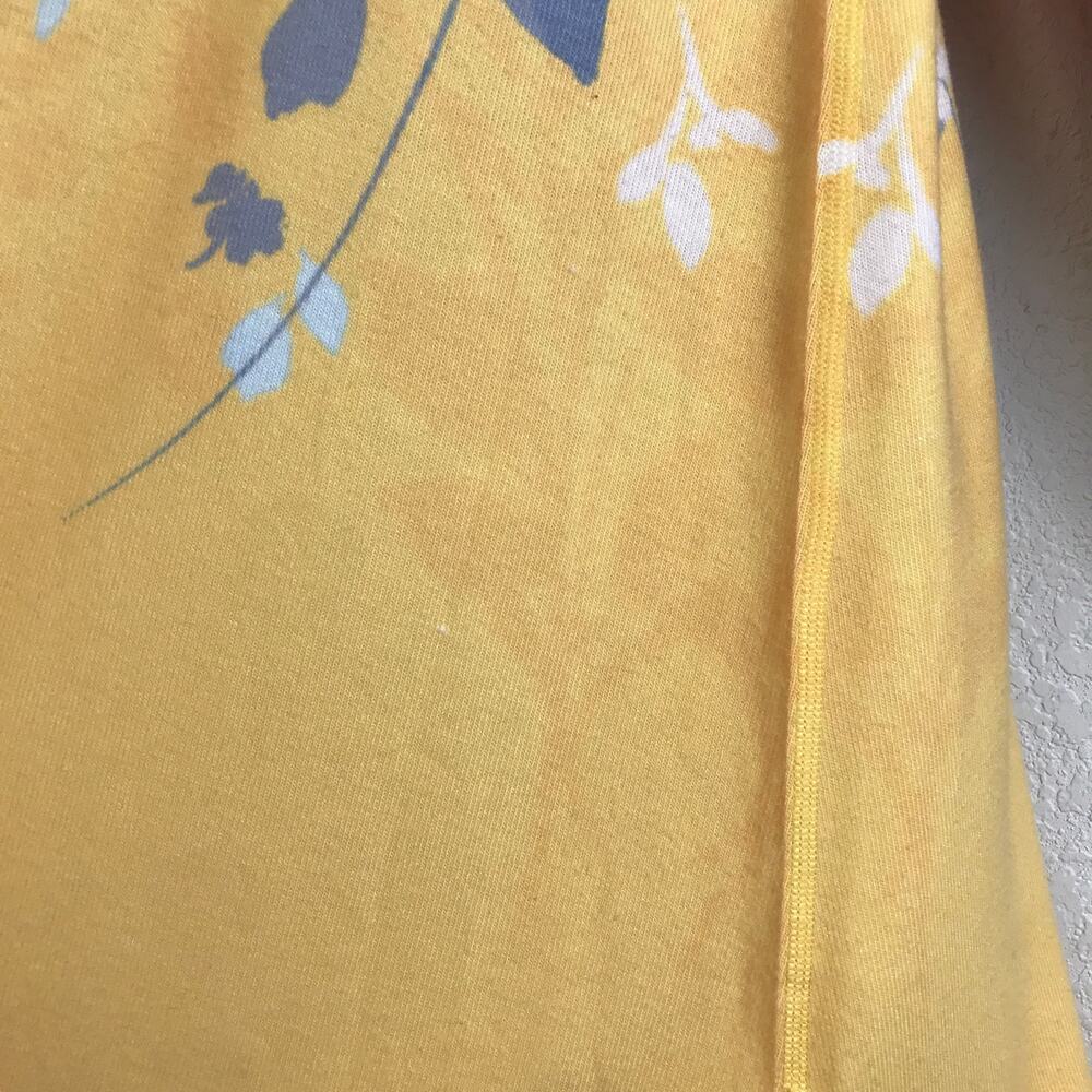 Soft Surroundings Delphina Tunic Sweater Floral Longline Pullover Yellow Size XL - Picture 14 of 15